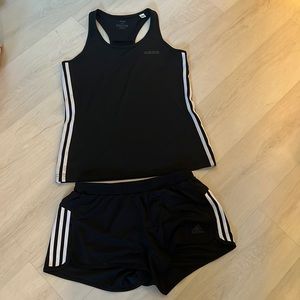 Adidas top and shorts “climate” set.